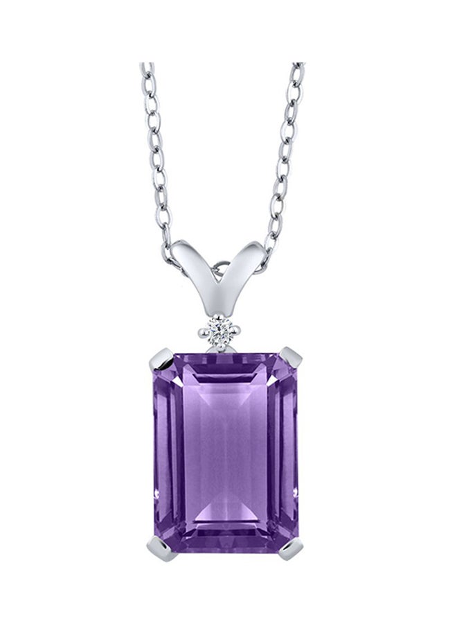 GEM STONE KING Diamond Pendant Necklace 