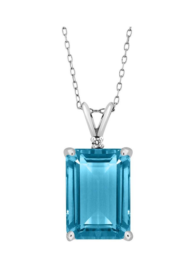 GEM STONE KING Topaz Pendant Necklace  - Image 1