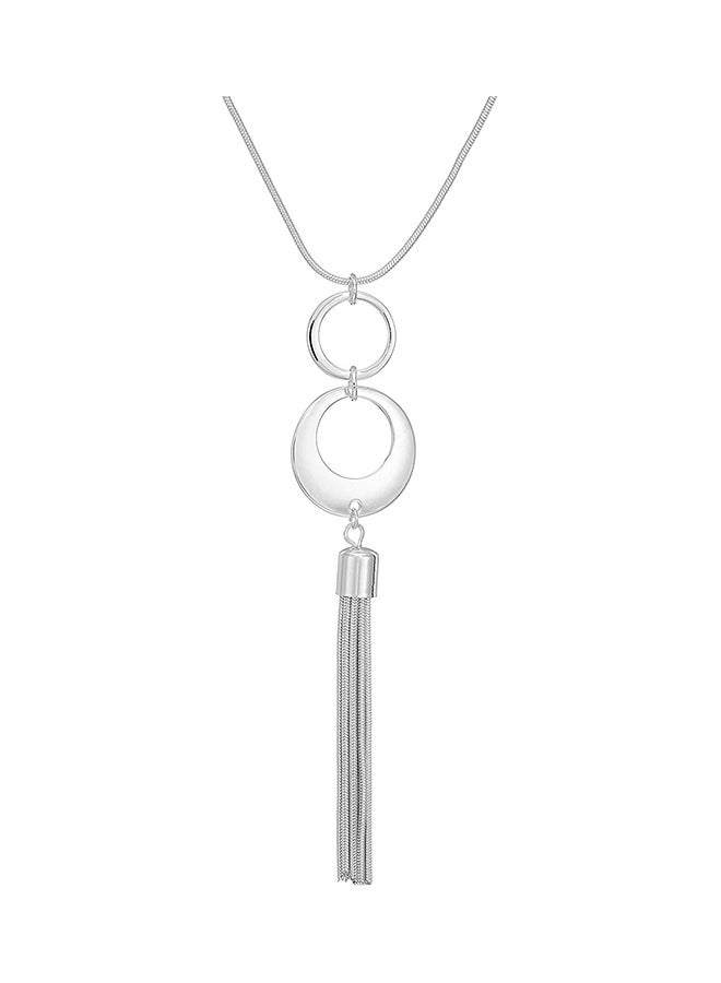 NINE WEST Ring Around  Tassel Pendant Necklace