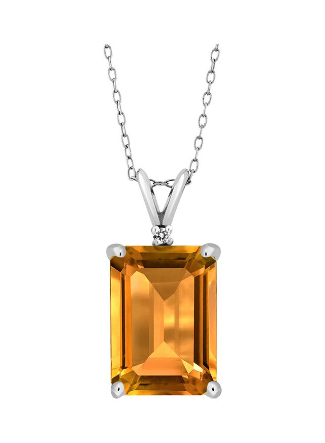 GEM STONE KING Diamond Pendant Necklace  Chain 