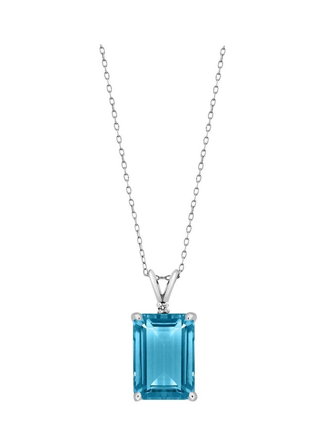 GEM STONE KING Topaz Pendant Necklace  - Image 2