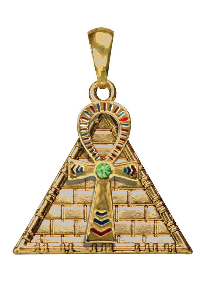 SUMMIT COLLECTION Ankh Pyramid Pendant Collectible Medallion Necklace Accessory Jewelry