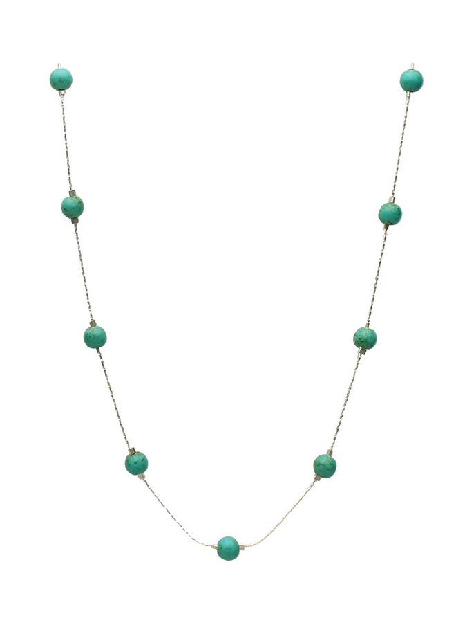 Joyful Creations Stone Illusion Station Chain Necklace