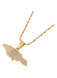 BR Gold Jewelry Jamaica Map Pendant Necklaces Jewellery 