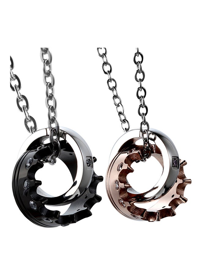 Oidea Cubic Queen Crown Pendant Necklace - Image 1
