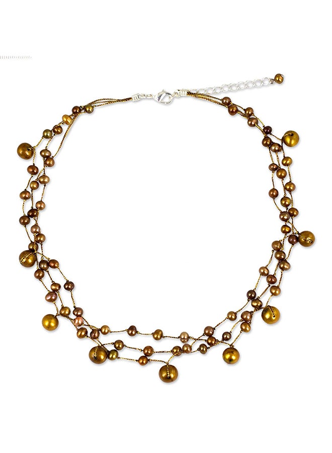 NOVICA Cultured Freshwater Choker Necklace