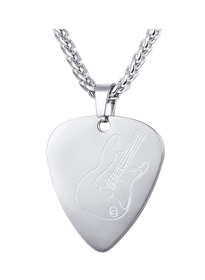 U7 Guitar Pick Necklace With Adjustable Chain