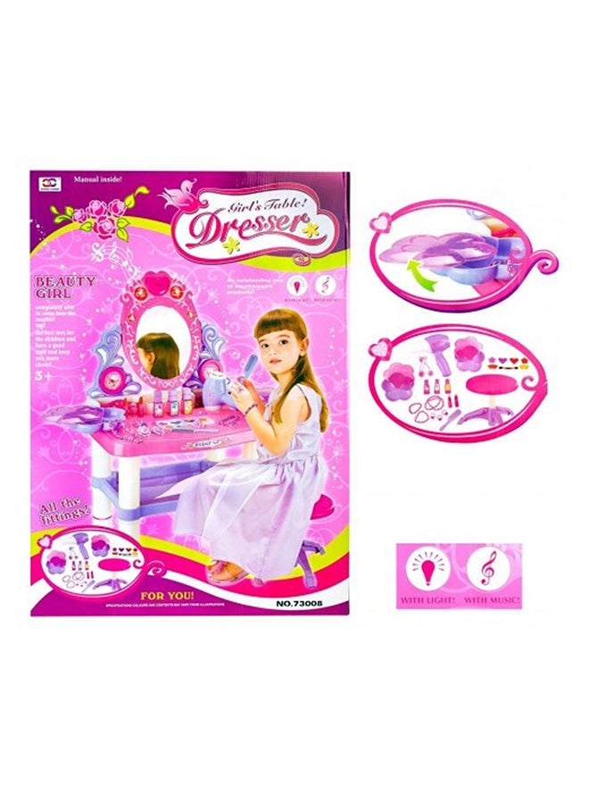 تسريحة أجمل فتاة مزودة بمصابيح وموسيقى