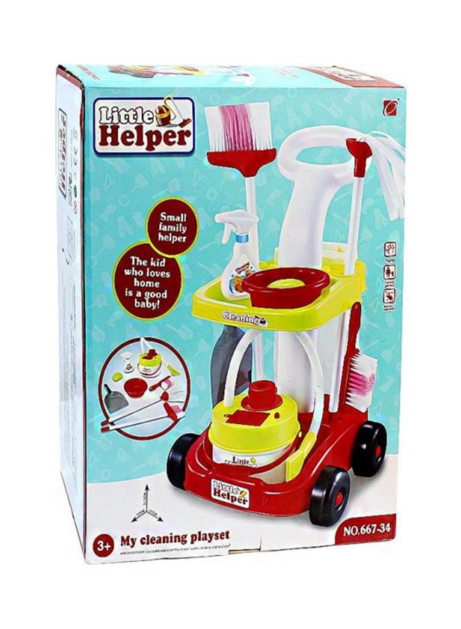 Portable Lightweight Sturdy Durable My Cleaning Housekeeping Trolley Little Helper Playset Toy