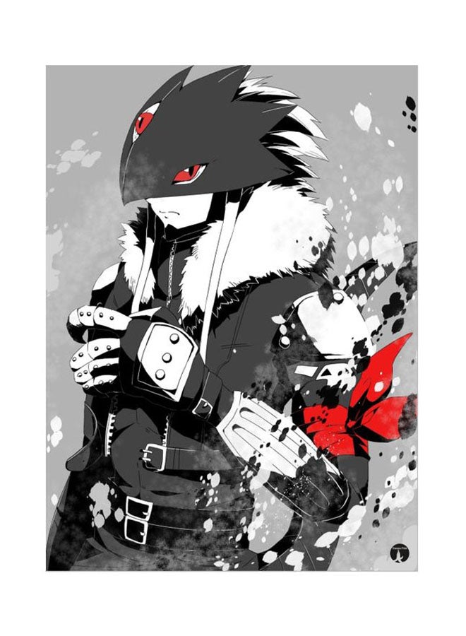 بي بي لوحة معدنية لملصق مسلسل الرسوم المتحركة أبطال الديجيتال متعدد الألوان