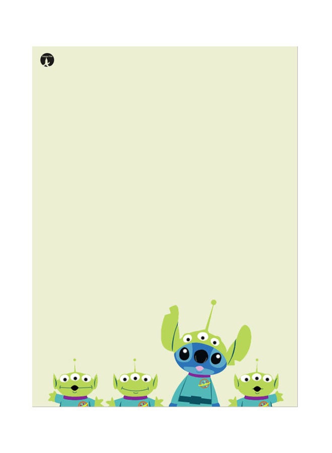 ملصق لوحي من المعدن بطبعة من ديزني بيج