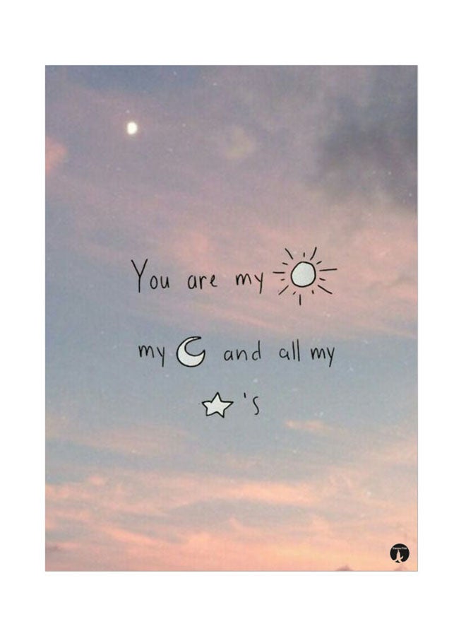 BP Metal Plate Of English Phrases Poster Multicolour