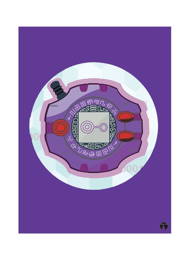 BP Metal Plate Of The Anime Digimon Poster Multicolour