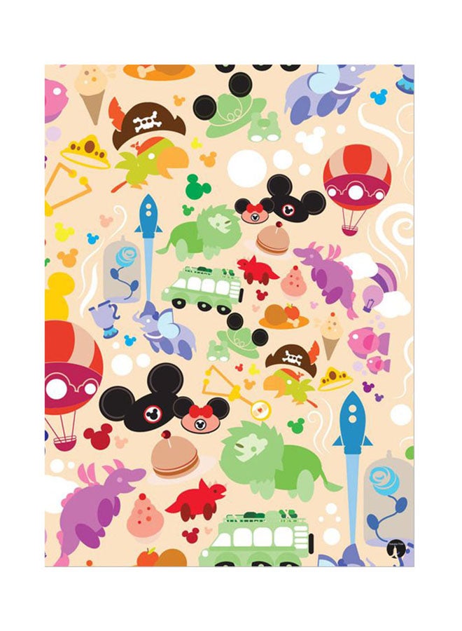 BP Metal Plate Of Disney Poster Multicolour