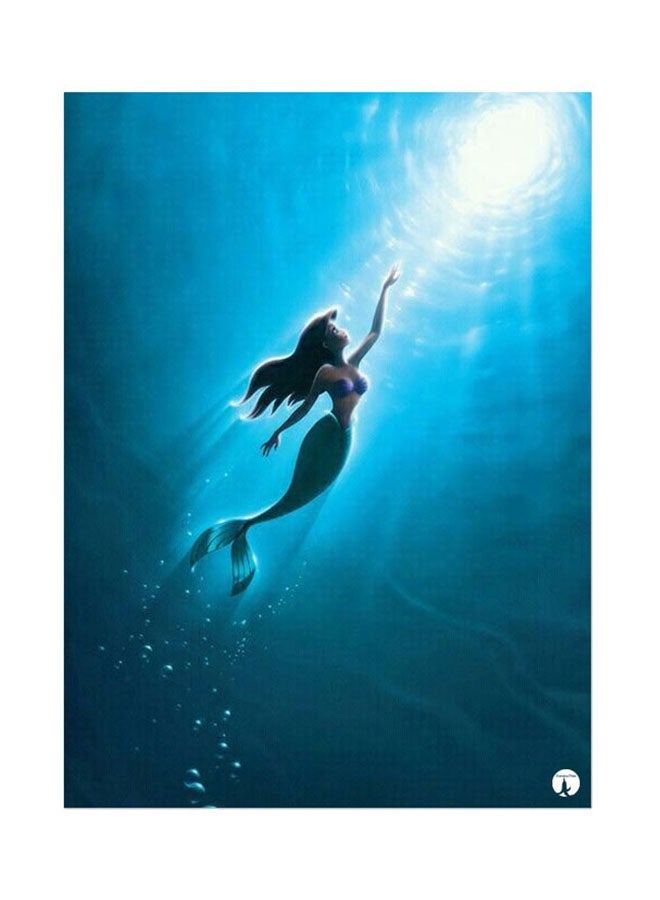 BP Metal Plate Of Disney Poster Blue/White/Purple