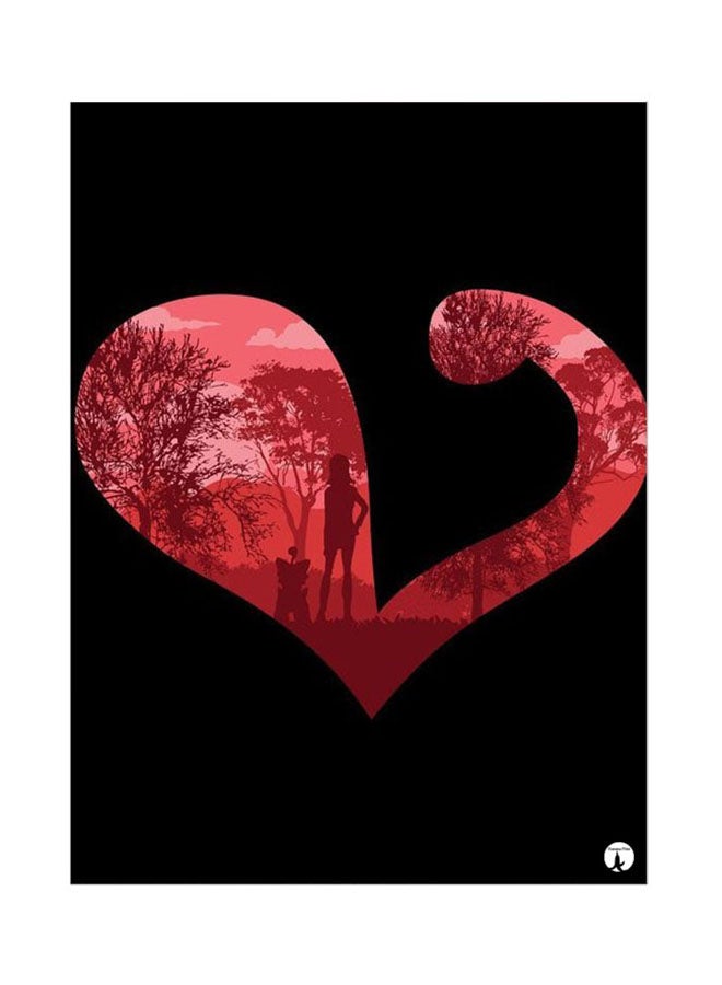 BP Metal Plate Of The Anime Digimon Poster Red/Black