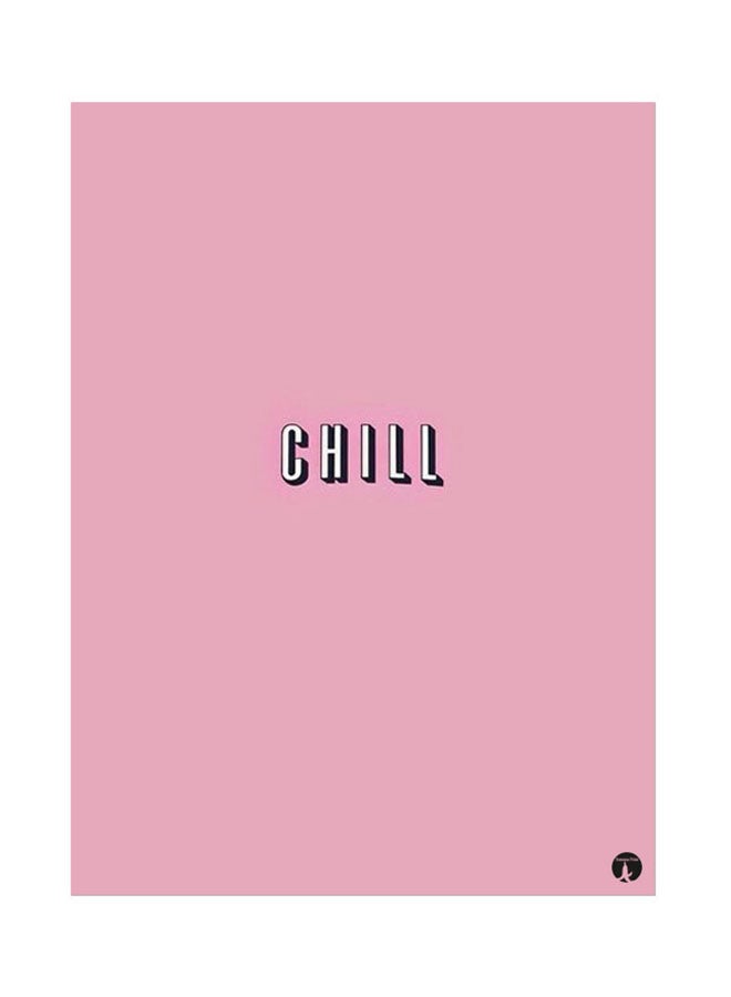 BP Metal Plate Of English Phrases Poster Pink/Black