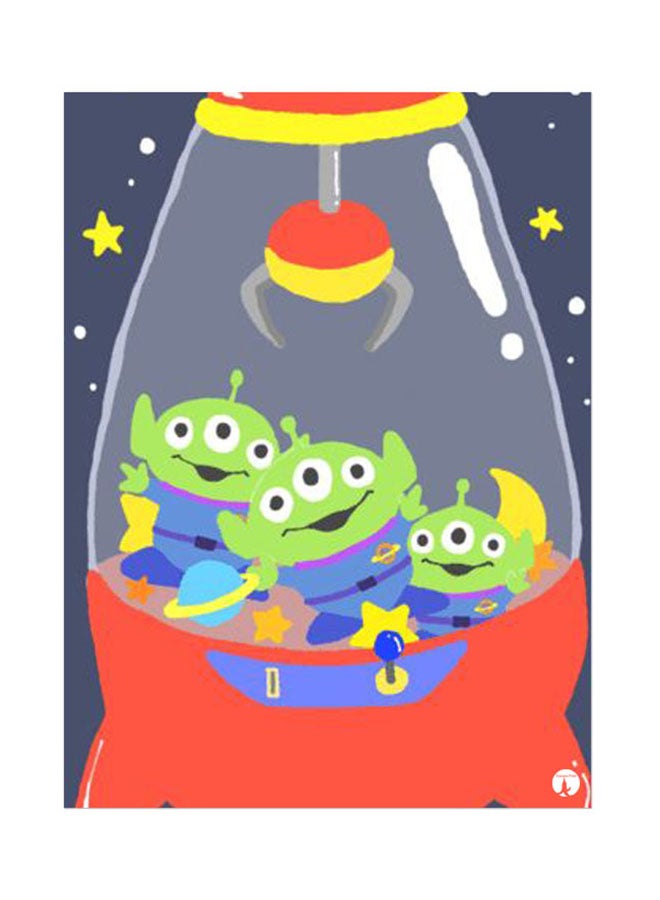 BP Metal Plate Of Disney Poster Multicolour