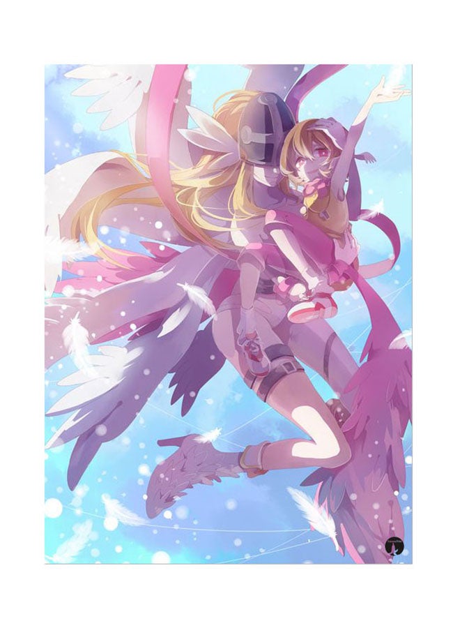 BP The Anime Digimon Metal Plate Poster Multicolour