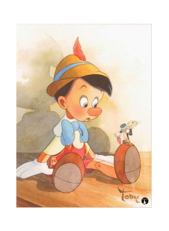 BP Metal Plate Of Disney Poster Multicolour