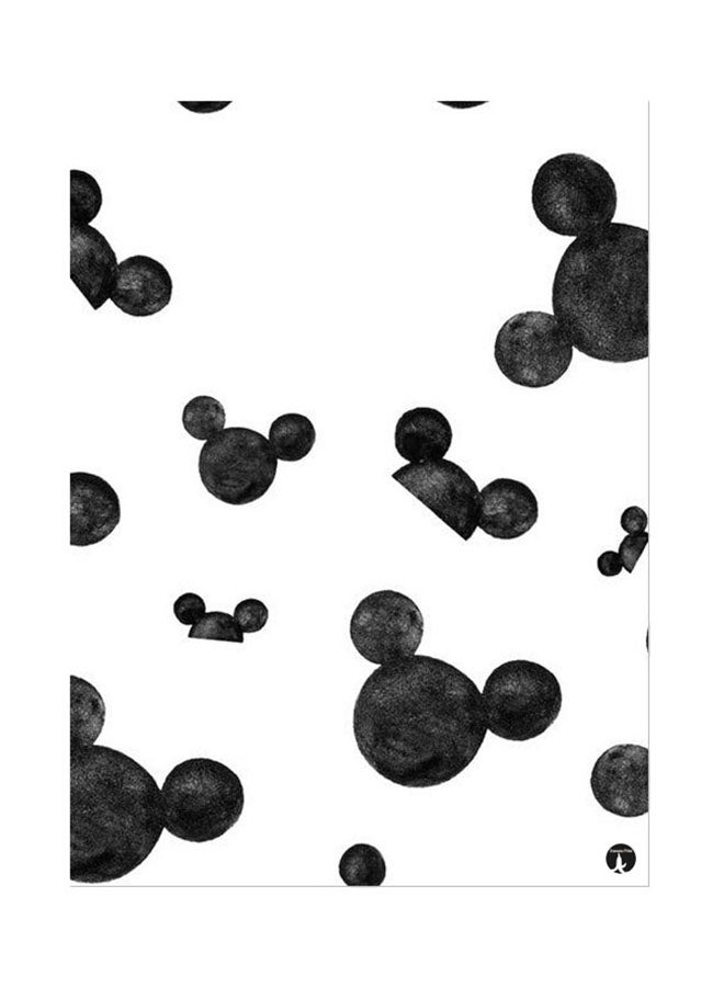 BP Metal Plate Of Disney Poster Black/White