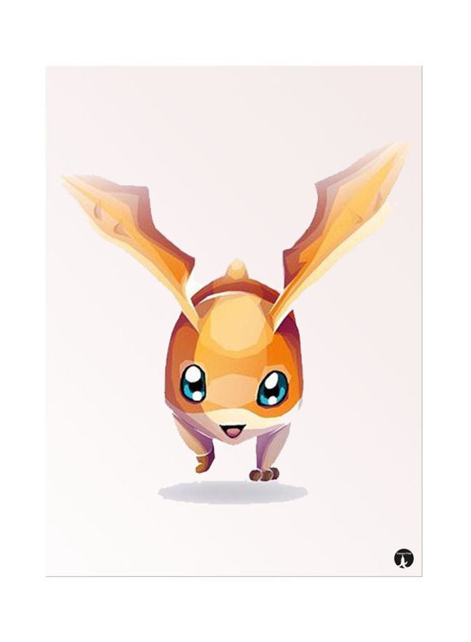 BP Metal Plate Of The Anime Digimon Poster Multicolour