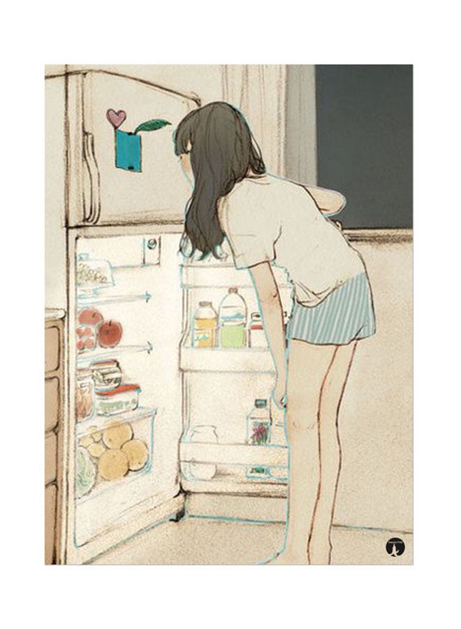 BP Metal Plate Of Korean Art Poster Multicolour