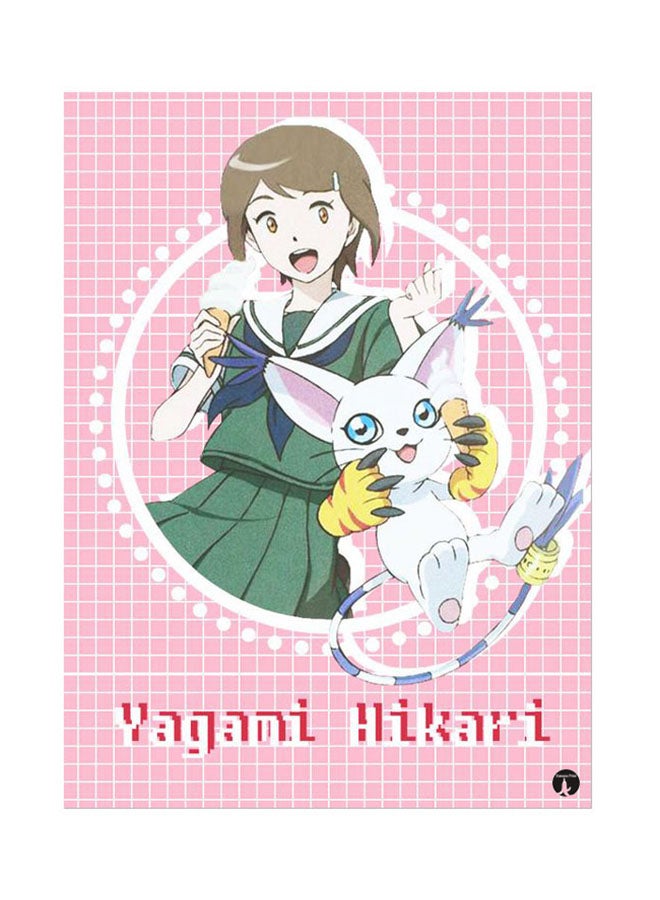 BP Metal Plate Of The Anime Digimon Poster Multicolour