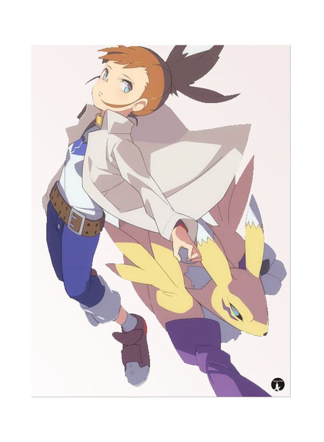 BP Metal Plate Of The Anime Digimon Poster Multicolour