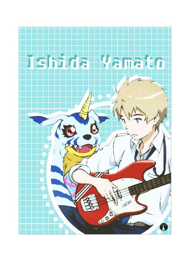 BP Metal Plate Of The Anime Digimon Poster Multicolour