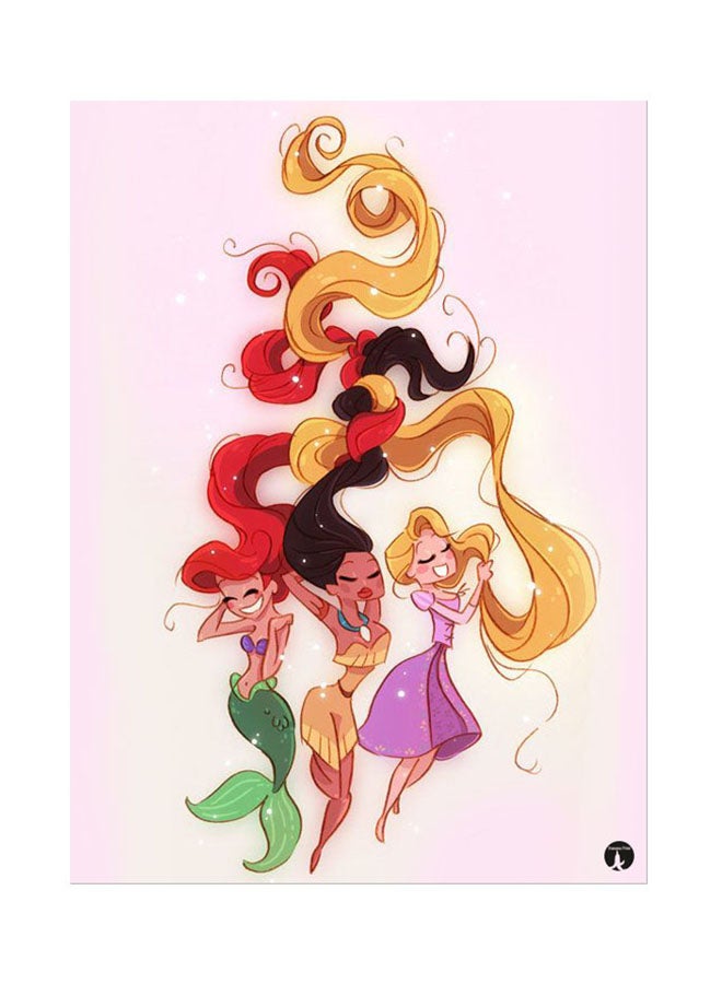 BP Metal Plate Of Disney Poster Multicolour