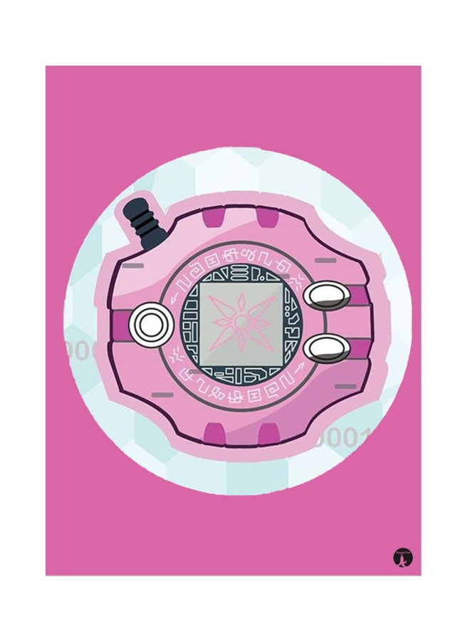 BP Metal Plate Of The Anime Digimon Poster Multicolour