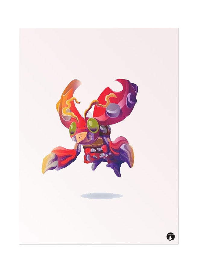 BP Metal Plate Of The Anime Digimon Poster Multicolour