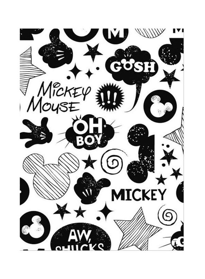 BP Metal Plate Of Disney Poster Black/White