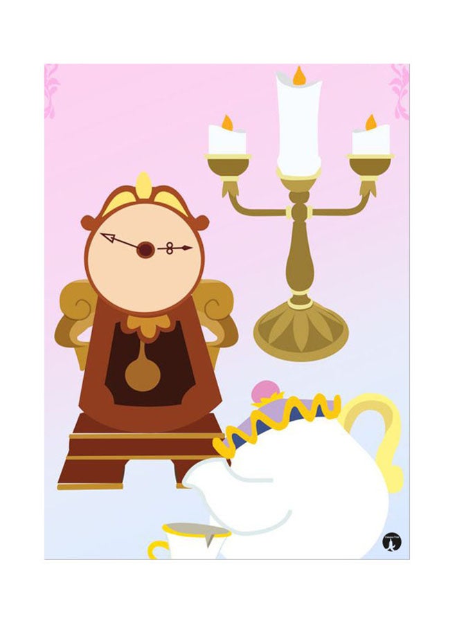 BP Metal Plate Of Disney Poster Multicolour