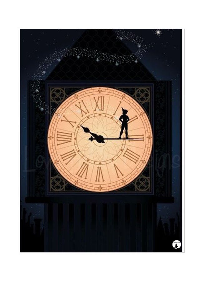 BP Metal Plate Of Disney Poster Black/Grey/Orange