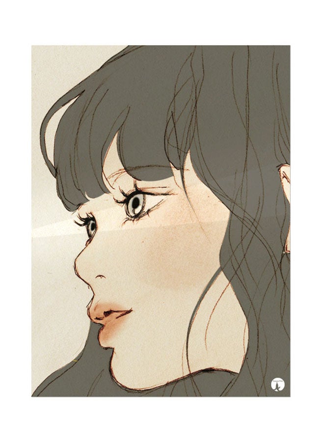 BP Korean Art Metal Poster Grey/Beige