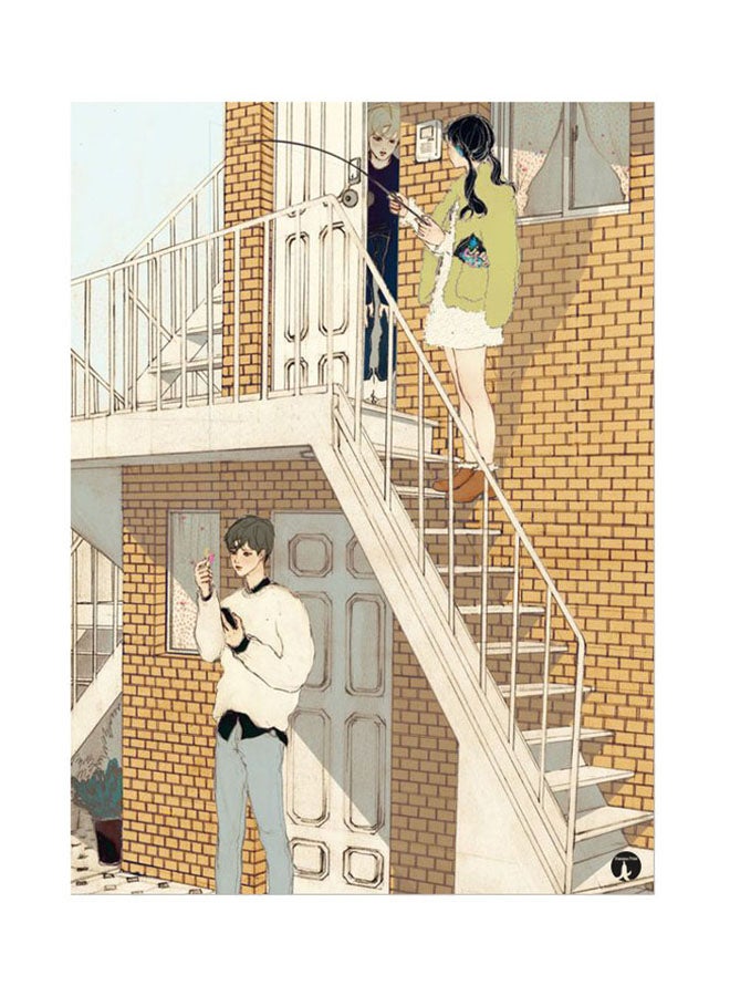 BP Metal Plate Of Korean Art Poster Multicolour