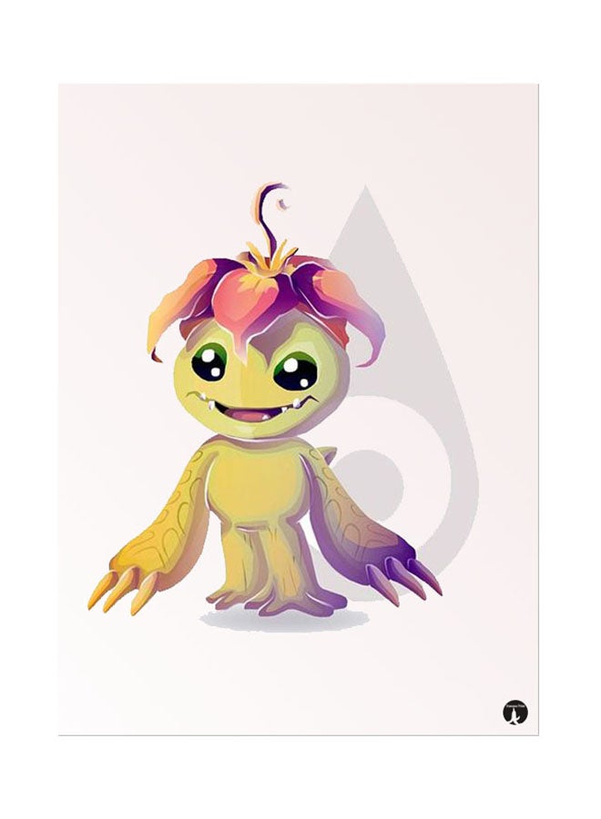 BP Metal Plate Of The Anime Digimon Poster Multicolour