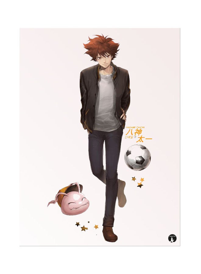 BP Metal Plate Of The Anime Digimon Poster Multicolour