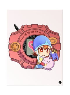 BP Metal Plate Of The Anime Digimon Poster Multicolour 