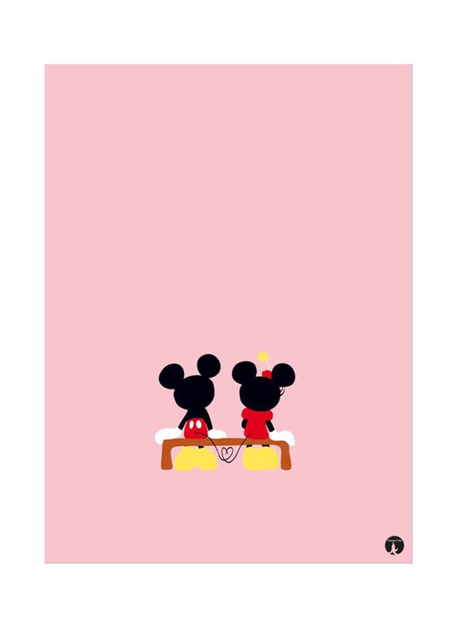 BP Metal Plate Of Disney Poster Multicolour