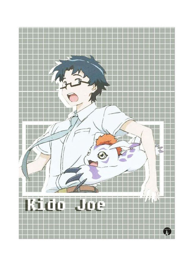 BP Metal Plate Of The Anime Digimon Poster Multicolour