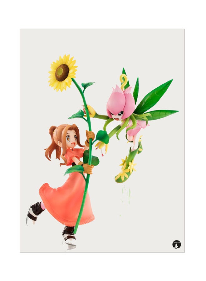 BP Metal Plate Of The Anime Digimon Poster Multicolour