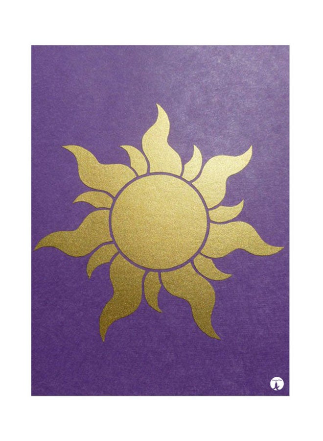 BP Metal Plate Of Disney Poster Purple/Gold
