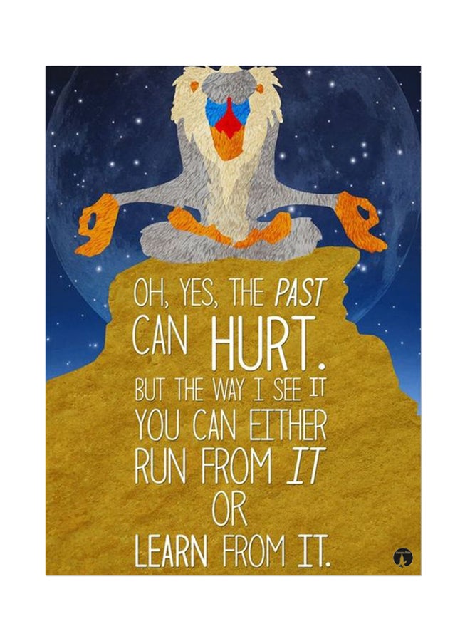 BP Metal Plate Of Disney Poster Multicolour