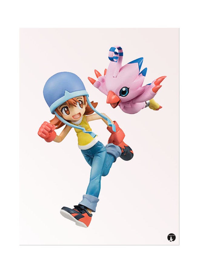 BP Metal Plate Of The Anime Digimon Poster Multicolour