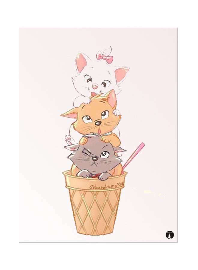 BP Metal Plate Of Disney Poster Multicolour