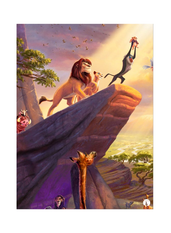 BP Metal Plate Of Disney Poster Multicolour