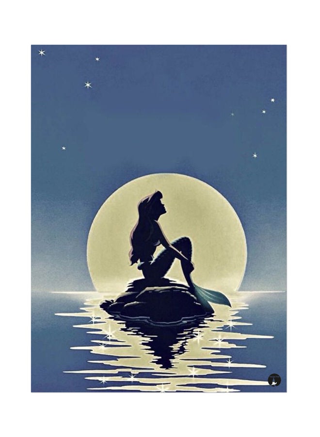 BP Disney Metal Plate Poster Blue/White